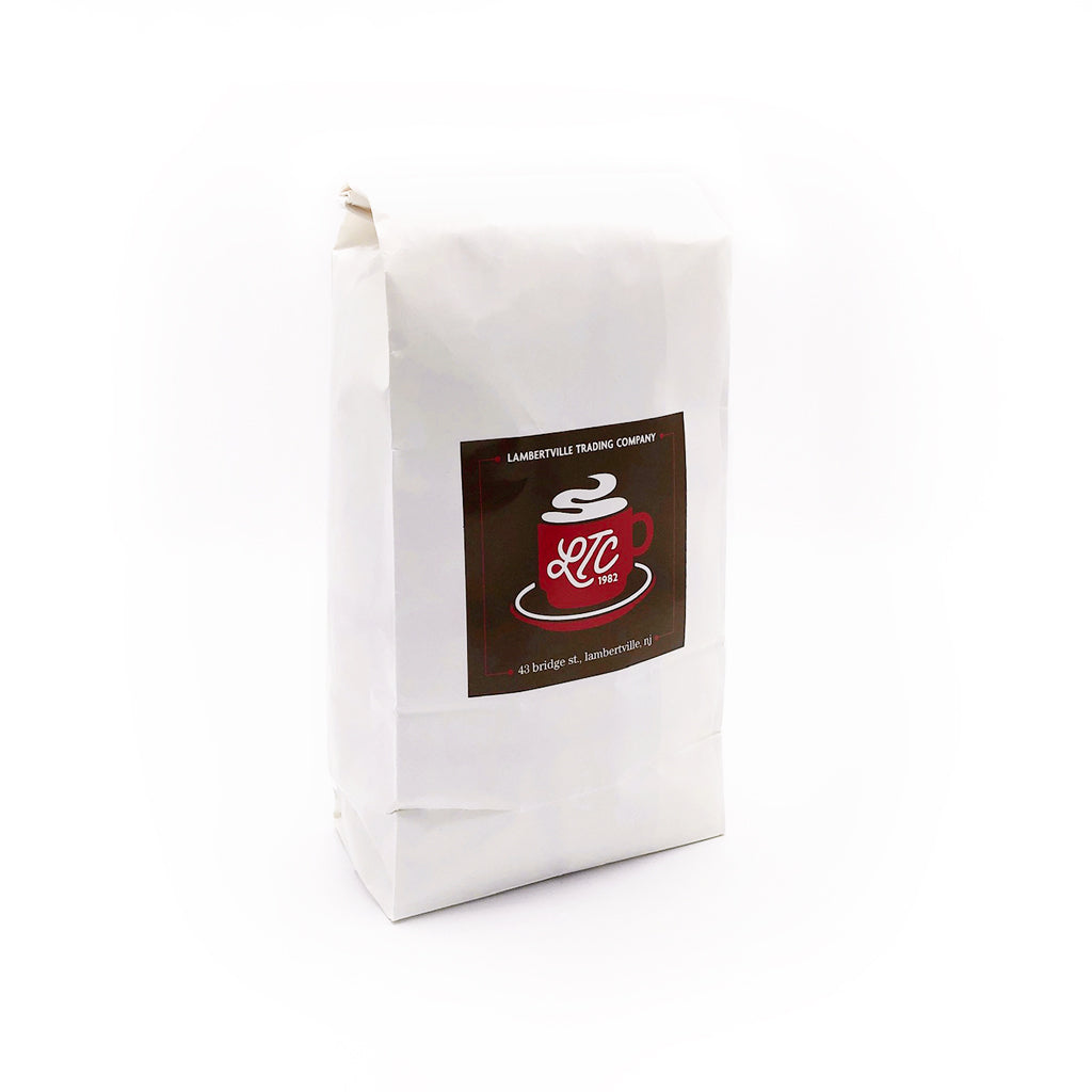 Bag of Cloud Forest coffee at Lambertville Trading Company