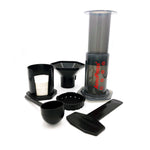 Load image into Gallery viewer, aeropress coffee maker kit with scoop, funnel, paper filters with holder, and stirrer at lambertville trading company
