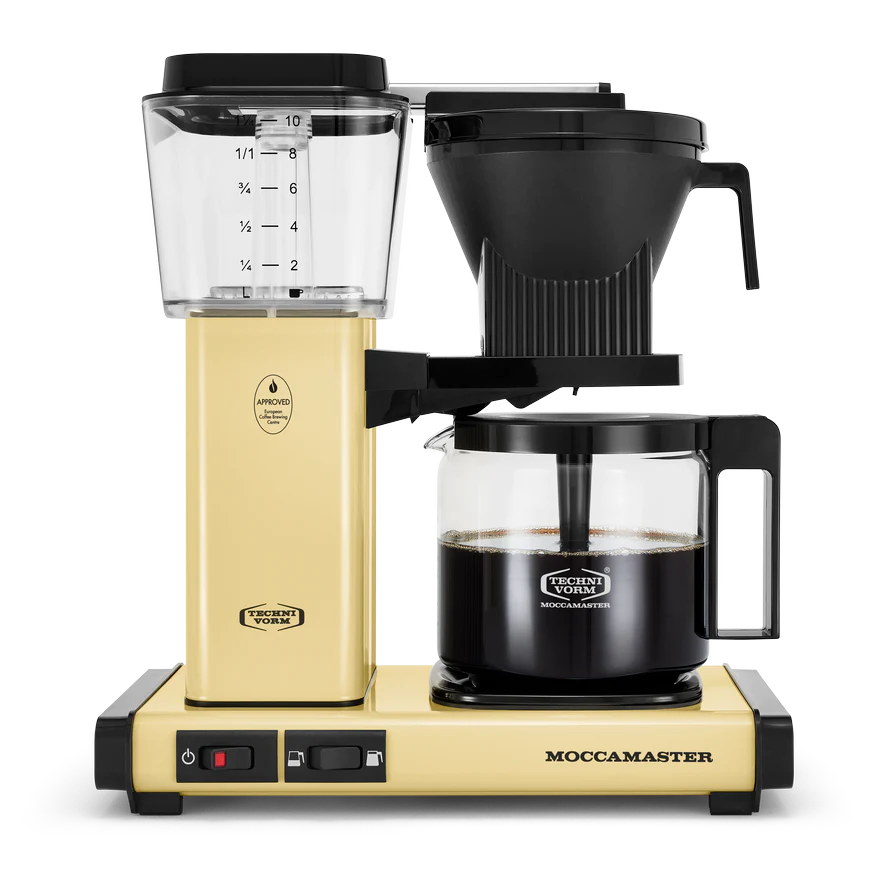 Moccamaster KBGV coffee brewer in Butter Yellow