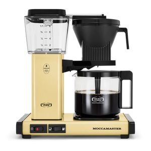 Moccamaster KBGV coffee brewer in Butter Yellow