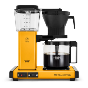 Moccamaster KBGV coffee brewer in Yellow Pepper