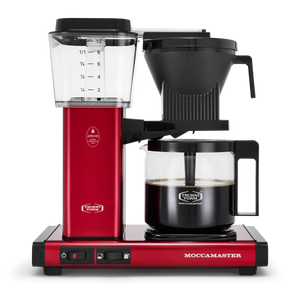 Moccamaster KBGV coffee brewer in Candy Apple Red