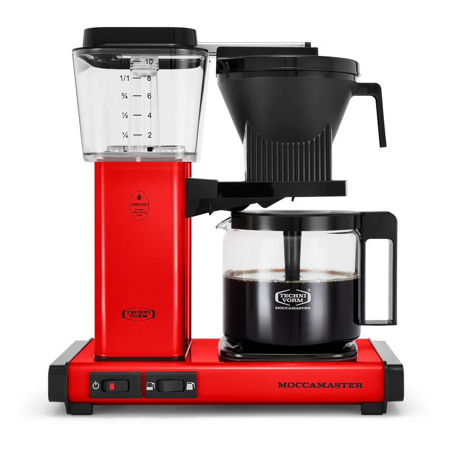 Moccamaster KBGV coffee brewer in Red