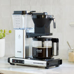 Load image into Gallery viewer, Moccamaster KBGV coffee brewer in Polished Silver on counter
